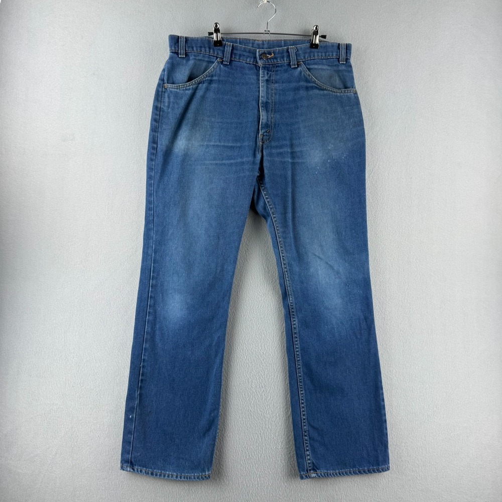 Vintage Levis Jeans Mens 36 (Fits 35x30) Orange Tab Relaxed Bootcut Made in USA